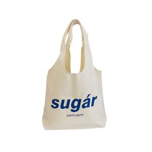 Sac fourre-tout esthétique en toile avec motif pour femme, cadeau, sac fourre-tout en coton robuste pour les vacances, le shopping, les courses - Product Image 6