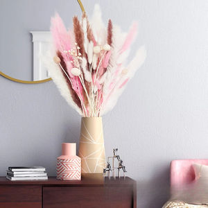 Bouquet de Plumes de <span class=keywords><strong>Pampa</strong></span> Séchées Mixtes Naturelles, Herbe de Queue de Lapin, Fleurs Séchées Naturelles <span class=keywords><strong>pour</strong></span> Bricolage, Artisanat, Décoration de Mariage - Product Image 3