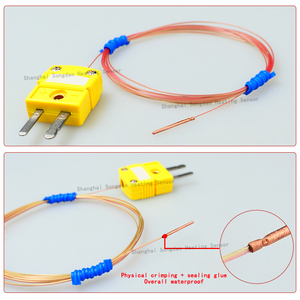 K/T/J Type Ultra-thin <strong>Probe</strong> for <strong>Temperature</strong> Measurement in Small Spaces, Wire <strong>Temperature</strong> Sensor, Waterproof and Oil-proof <strong>Probe</strong> - Product Image 2
