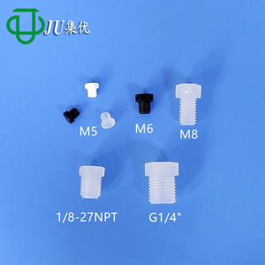 Tapones Externos Roscados de Alta Calidad al por Mayor, 10-32UNF, Insertos de Plástico PP-PVDF - Product Image 1