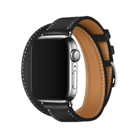 Bracelet en cuir véritable Tschick pour Apple Watch Band 49 46 42 40 41 mm Bracelet de sport Correa IWatch Series Ultra 10-9-8-7-6-5-SE