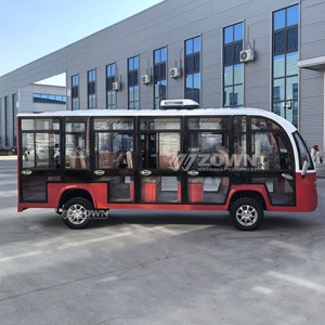 Bus touristique électrique à toit ouvert, véhicule de tourisme à batterie lithium pour complexe hôtelier, prix d'usine en gros - Product Image 5