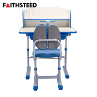 Meubles d'école préscolaire populaires pour la maison : table et chaises pour enfants, bureau d'étude avec lampe
