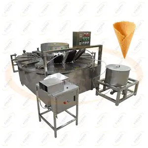 Самая популярная электрическая заводская цена вафельный конус для мороженого машина для изготовления конусов для пиццы автоматическая машина