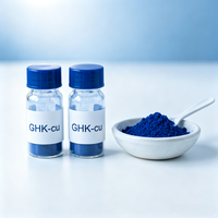 Poudre lyophilisée de peptide de cuivre bleu GHK-Cu, tripeptide de cuivre-1, matière première cosmétique, poudre de collagène