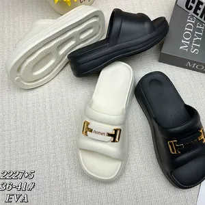 Custom Factory Trendy Slides Custom Logo Ladies Fancy Slippers Slide Slipper For Women