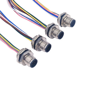 Arnés de Cableado Impermeable M12, Cable de Cobre de 8 Núcleos, Aislamiento de PVC, IP65, para Máquinas, Ensamblaje de Conector de 24V - Product Image 4