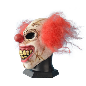 Maschera da Clown <span class=keywords><strong>in</strong></span> lattice 2025 di Halloween con maschera da ballo ricaricabile da Bar Smile Grimace Face per feste natalizie di compleanno di pasqua - Product Image 4