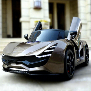 Elektrische kinderwagen met afstandsbediening, vier wielen, plastic, op batterijen, vroege educatie, schommel speelgoedauto, zitje - Product Image 2