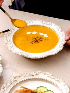 Services de vaisselle en céramique gaufrée style cour avec glaçure résistante aux taches pour hôtels, restaurants et traiteurs - Product Image 4
