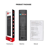Deko — Mini-clavier à distance avec fonction vocale, modèle G40S, 2.4G, sans fil, fonction d'apprentissage IR, souris, fonction d'apprentissage, peut s'oem, pour Android TV Box