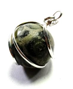High quality kambaba jasper <b>sphere</b> Wire Wrapped Pendant Classic Style Quartz <b>Crystal</b> ball Gemstone Necklace Healing wholesaler - Product Image 4