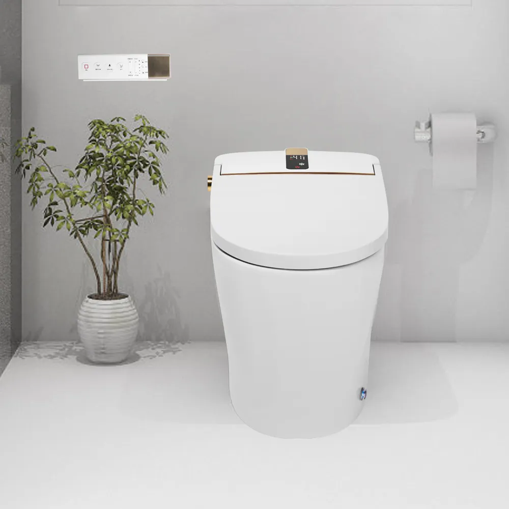 Capteur automatique chasse d'eau blanche salle de bain bidet intelligent toilette monobloc