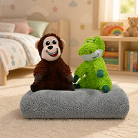Rouleau de tissu d'ameublement en chenille haute densité personnalisé, anti-taches, microfibre shaggy résistante à l'abrasion pour jouets en peluche et serpillères