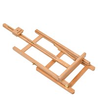 Chevalet de table en bois massif de hêtre MEEDEN, grand modèle 38 pouces, avec cadre en H, pour la peinture