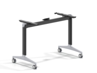 Table pliante mobile avec roulettes, bureau d'entraînement portable et pliable, gain de place, bureau pliable pour la maison ou le bureau, table en métal