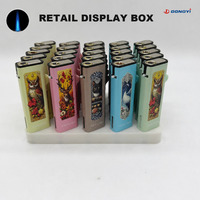 Briquet à flamme bleue personnalisé, style moderne, accessoire de poche, briquet coupe-vent