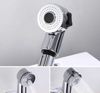 Pommeau de douche à main pressurisé moderne et minimaliste, 3 modes, à commande tactile, en ABS chromé, eau froide et chaude, pour salle de bain