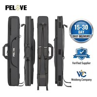 PELOVE Sac de transport professionnel étanche pour queues de billard 4B5S à 9 trous, faible MOQ, avec poches multi-compartiments pour accessoires, portable et protecteur