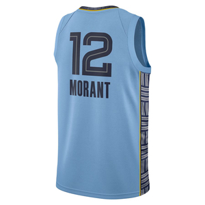 Memphis Hommes 2025 # 12 Maillots de basket-ball personnalisés Morant, chemises brodées, uniformes pour jeunes, vêtements de sport avec logo - Product Image 2
