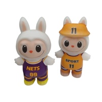 Jouet à presser en PU à récupération lente, figurine mignonne Rabbu Doll pour adultes et enfants, cadeau anti-stress, décompression par bulles