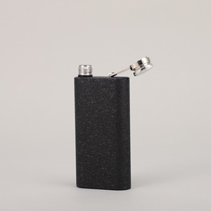 Flacon carré portable de 5 oz en acier inoxydable 304 de qualité alimentaire pour whisky, vodka, vin, sublimation, gourde de hanche noire pour l'extérieur - Product Image 4