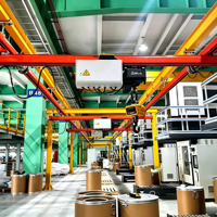 Système de pont roulant léger à poutre simple de 3 tonnes et 20 m de portée, avec télécommande, moteur, certifié CE ISO, personnalisable, directement de l'usine