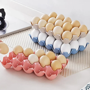 Creative Egg <b>Storage</b> Tray 15 Compartment <b>Stackable</b> Egg <b>Storage</b> <b>Box</b> Shatterproof Egg Stand Restaurant Kitchen Gadgets - Product Image 3