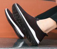 Baskets de Course et de Ville Pas Chères en Stock, Promotion Chaude, Couleurs Noire et Grise, Idéales pour la Marche