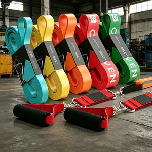 Bandes d'exercice en TPE, boucles de résistance multifonctionnelles pour adolescents, entraînement de force, entraînement des fessiers, cordes de traction pour le fitness - Product Image 1