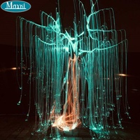 Câble à fibres optiques en PMMA de 1,0 mm pour paysage extérieur coloré RVB, arbre en fibre optique