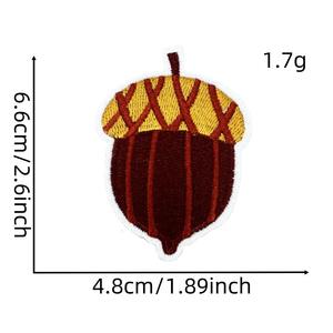 Новый оранжевый счастливый осенний фестиваль урожая День благодарения Тема утюга на вышитые тыквенные патчи индейки - Product Image 5