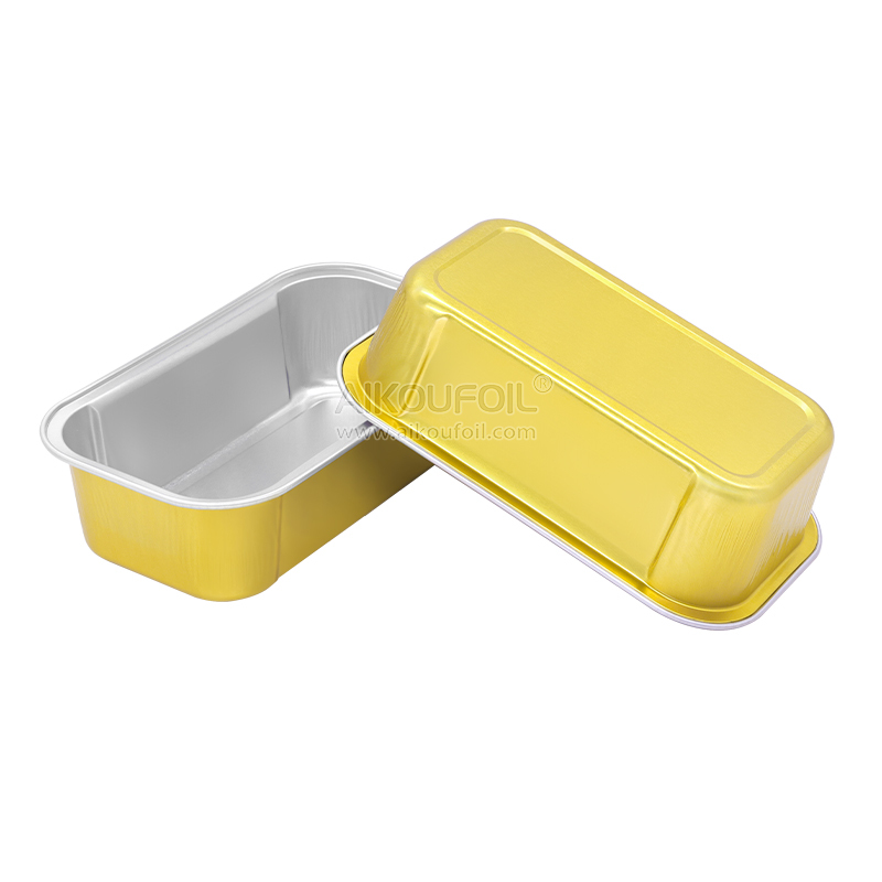 Aluminum Foil Container Compartments Square Silver