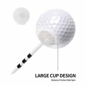 ทีตีกอล์ฟไม้สีขาวลายทางขนาดใหญ่ 83 มม. ทนทาน พร้อมโลโก้แบรนด์ Passen อุปกรณ์เสริมกอล์ฟ - Product Image 5