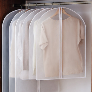 <span class=keywords><strong>Housse</strong></span> de <span class=keywords><strong>protection</strong></span> suspendue en plastique PEVA pour costume, manteau, garde-robe, organisateur de vêtements - Product Image 4