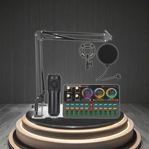 BM800 + K900レコーディングライブスタジオマイクとサウンドカードサウンドボードミキサーコンデンサーマイクオーディオサウンドカード & ミキサー - Product Image 2