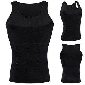 Tốt Nhất Bán Người Đàn Ông Của Cơ Thể Giảm Béo Shaper Vest Nén Áo Sơ Mi Tummy Kiểm Soát Undershirts - Product Image 2