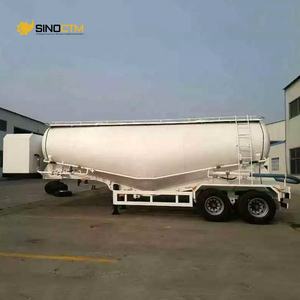 รถพ่วงบรรทุกซีเมนต์แบบถังเหล็กทรงวี ขนาด 40 ลูกบาศก์เมตร 2 เพลา ราคาถูก สำหรับขาย - Product Image 3