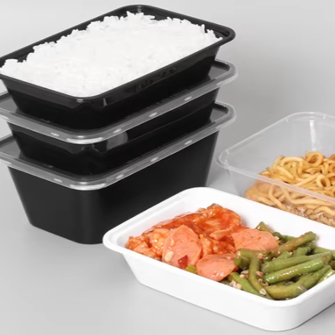 disposable black food containers