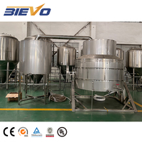 Équipement commercial de brassage et de fermentation de bière en acier inoxydable 304/316, pompe PLC 5000L 2000L
