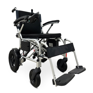 Silla de Ruedas Eléctrica Ligera KSM-509 para Personas Mayores con Frenos Electromagnéticos Seguros, Silla de Ruedas Plegable para Uso Doméstico - Product Image 1