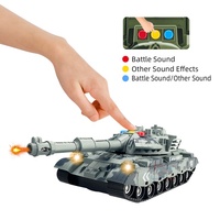 Sam Toys 1:16 Char militaire de simulation à friction avec fonctions de tir, son et lumière