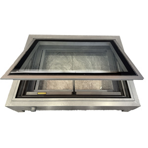 Fenêtre de toit fixe rectangulaire en alliage d'aluminium Skylight, isolation thermique verticale moderne pour sous-sol - Product Image 2