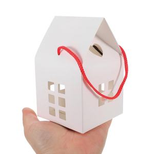 Boîtes à bonbons en forme de <span class=keywords><strong>maison</strong></span>, boîtes cadeaux en papier kraft, sacs à friandises en carton pour mariage, baby shower, fête d'anniversaire - Product Image 4