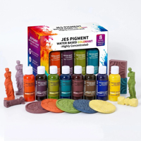 TIMESRUI Colorant liquide pigmenté ultra concentré à base d'eau, non toxique, pour Jesmonite, plâtre, résine aqueuse, ciment, béton