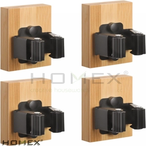 Phòng khách trang trí nội thất sang trọng phụ kiện nhà 4pcs đặt bằng gỗ Lau Chổi tổ chức treo tường - Product Image 4