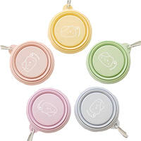 Bol pliable en TPE imperméable pour chiens et chats, design portable et durable