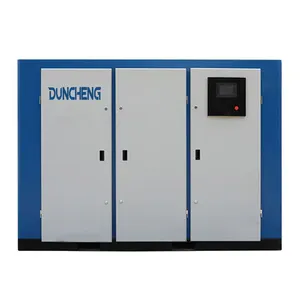 2023 New 250kw 350hp High Pressure Workshop Electric Rotary Industrial Screw Air Compressor with Brazed Plate Heat Exchanger