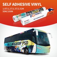 Rouleau de vinyle auto-adhésif SAV imprimable à l'éco-solvant, finition brillante/mate pour imprimantes jet d'encre écologiques, assurant la durabilité