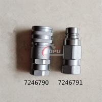 7246790 7246791 Coupleur hydraulique à connexion rapide mâle et femelle à face plate pour chargeuse S16 S18 E20